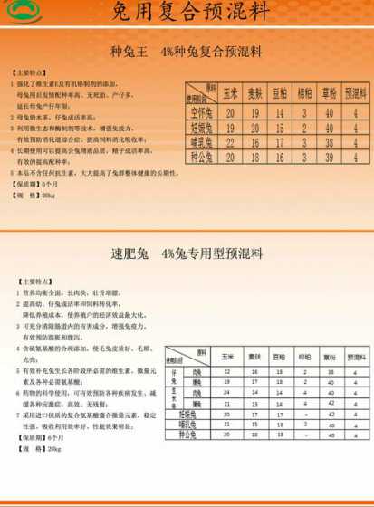 兔饲料的使用方法 兔子饲料的制作方法